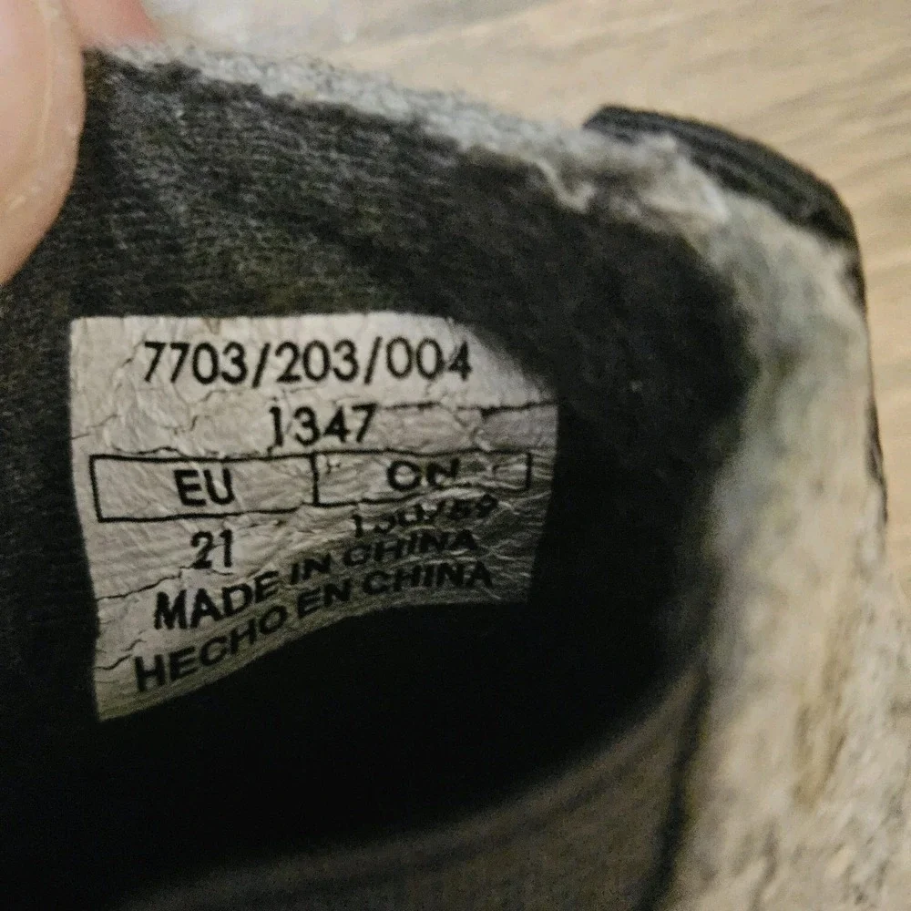 Zara Baby Toddler Girls Size 21 EU / US 5 Gray High‎ Top Sneaker Boots